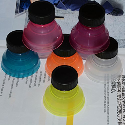 Tapas a presión para botellas de refrescos, reutilizables, 6 unidades