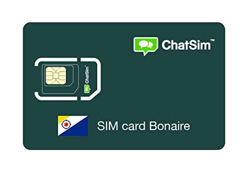 Tarjeta SIM internacional para viajes a BONAIRE y en todo el mundo – ChatSim – cobertura 165 Países, roaming global – red multioperador GSM/2G/3G/4G, sin costes fijos. 1 GB para 30 días