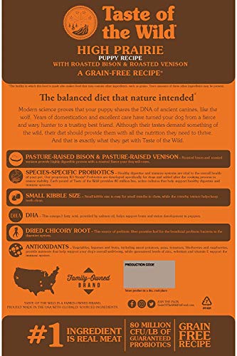Taste Of The Wild pienso para cachorros con Bisonte y Venado asados 12,2kg High prairie puppy