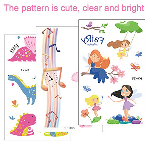 Tatuaje,Tatuaje De Infantil,Tatuaje para niñas,Tatuajes temporales niños Kits,Tatuaje De Infantil,Tatuaje De Infantil,Etiqueta engomada impermeable del tatuaje (Víspera de Todos los Santos)