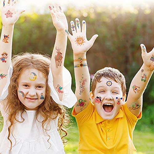 Tatuaje,Tatuaje De Infantil,Tatuaje para niñas,Tatuajes temporales niños Kits,Tatuaje De Infantil,Tatuaje De Infantil,Etiqueta engomada impermeable del tatuaje (Víspera de Todos los Santos)