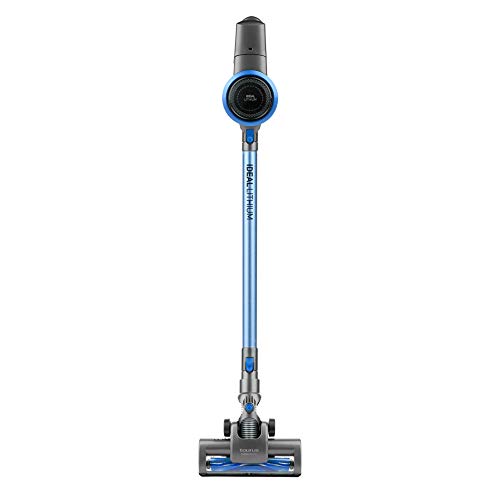 Taurus Ideal Lithium Aspirador de Mano y Lanza Extra Larga, 22.2 V, Cepillo motorizado Brush, Turbo Cyclonic System, 650 ml, Filtro HEPA, Azul
