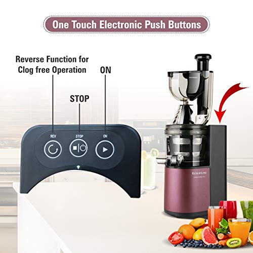 Taurus Liquajuice Pro-Licuadora extraccion en Frio (200 W, 43 RPM, Sistema antigoteo), Color Rosa