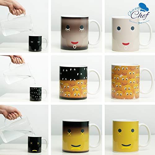 Taza Mágica Que Cambia De Color – Taza De Café Y Té Divertido úNico Que Cambia De Calor, Taza De Cerámica De 12 Onzas Bonita Idea De Cumpleaños Para Mamá Papá Mujeres Y Hombres Colorido 3 Unidades