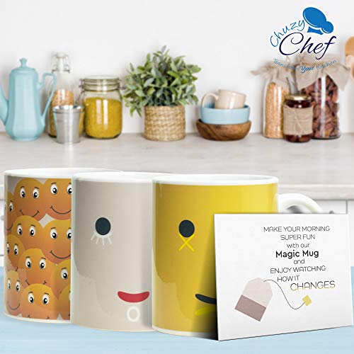 Taza Mágica Que Cambia De Color – Taza De Café Y Té Divertido úNico Que Cambia De Calor, Taza De Cerámica De 12 Onzas Bonita Idea De Cumpleaños Para Mamá Papá Mujeres Y Hombres Colorido 3 Unidades