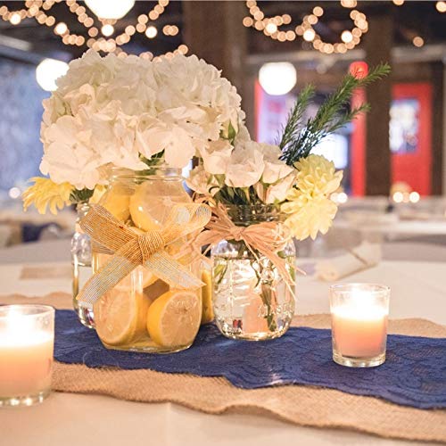 TAZEMAT 2 Rollos Cinta de Arpillera de Yute Natural (10m × 2.5cm) para Decoración de Boda Fiesta Artesanía Embalaje Ramo de Flores Botella de Vino Envoltura de Caja Regalo Manualidades Navidad