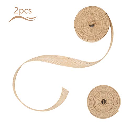 TAZEMAT 2 Rollos Cinta de Arpillera de Yute Natural (10m × 2.5cm) para Decoración de Boda Fiesta Artesanía Embalaje Ramo de Flores Botella de Vino Envoltura de Caja Regalo Manualidades Navidad