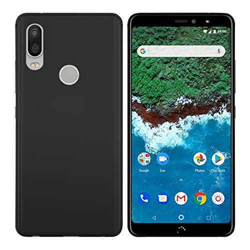 TBOC® Funda de Gel TPU Negra para bq Aquaris X2 / X2 Pro (5.65 Pulgadas) de Silicona Ultrafina y Flexible [No es Compatible con el [bq Aquaris X] [bq Aquaris X Pro]]