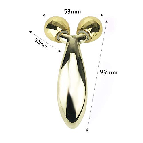 TBPHP 3D Rodillos Masajeadores Faciales, Masajeador Roller Tools Anti Aging Belleza Natural Dispositivo Herramienta Reafirmantes para Estiramiento Facial en forma de V, Adelgazamiento del Cuerpo