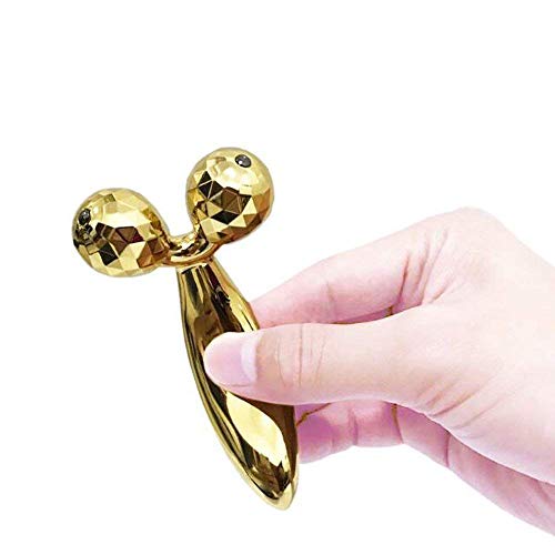 TBPHP 3D Rodillos Masajeadores Faciales, Masajeador Roller Tools Anti Aging Belleza Natural Dispositivo Herramienta Reafirmantes para Estiramiento Facial en forma de V, Adelgazamiento del Cuerpo