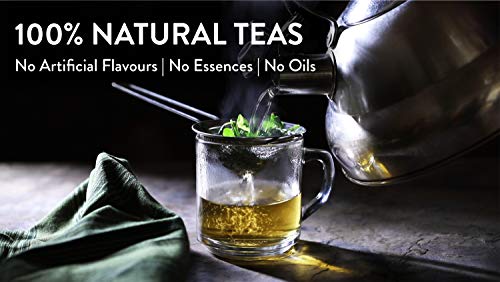 Teamonk Nilgiri té verde de cúrcuma - 50 bolsitas de té | hierbas antiguas | té para una piel radiante | té estimulante de la inmunidad | té de cúrcuma natural | sin aditivos