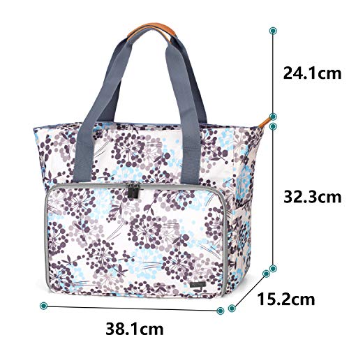 Teamoy Bolsa de Ovillos Almacenamiento para Crochet Bolso Ligero para Agujas(Sin Accesorios) (Diente de león)