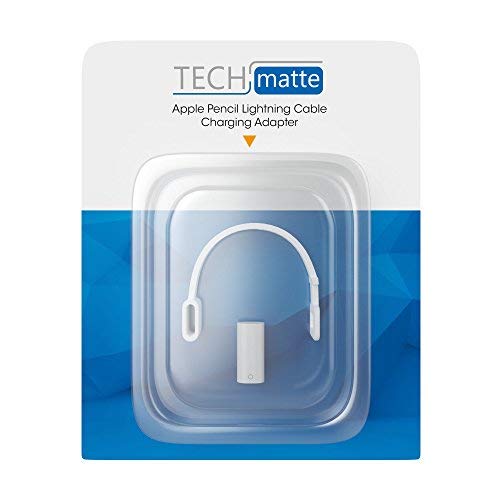 TechMatte Adaptador de Carga Cable para Apple Pencil y iPad Pro (1 Pieza, Blanco)