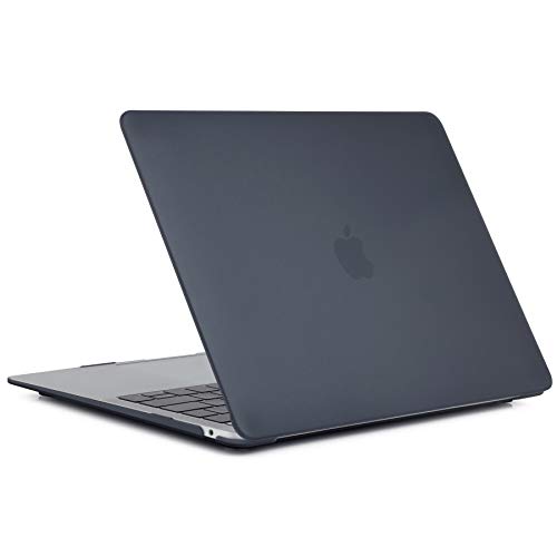 TECOOL Funda para 2020 2019 2018 MacBook Air 13 Pulgadas A2179 / A1932, Cubierta de Plástico Dura Case Carcasa con Tapa del Teclado para Nuevo MacBook Air 13 con Retina y Touch ID - Negro Claro