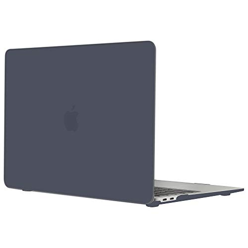 TECOOL Funda para 2020 2019 2018 MacBook Air 13 Pulgadas A2179 / A1932, Cubierta de Plástico Dura Case Carcasa con Tapa del Teclado para Nuevo MacBook Air 13 con Retina y Touch ID - Negro Claro