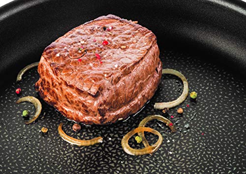 Tefal Expertise - Wok de aluminio de 28 cm, antiadherente con extra de titanio, aptas para todo tipo de cocinas incluido inducción