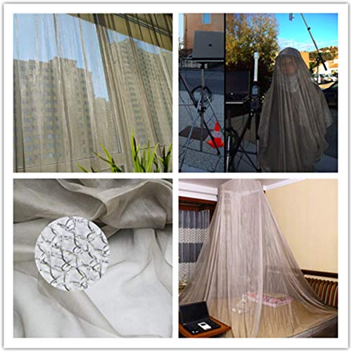 Tejido De Malla De Fibra De Nano Plata Que Protege Su Entorno De La Radiación WiFi Medidores Inteligentes Torres De Celdas Protección RF Reducción De EMF(Size:7 * 2.5m)