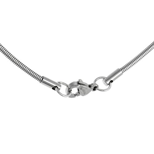 TEMPUS FUGIT. Regalo para la Hermana. Colgante/Collar de Acero Inoxidable Brillante Antialérgico, con Mensaje Grabado y Cadena de 50 cm