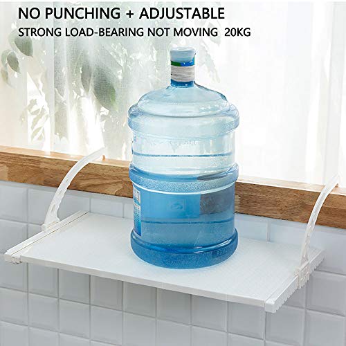 Tendedero multifunción para zapatos, ventana balcón plegable con clips, barra de secado de toallas, estante de secado de ropa (blanco), Blanco, 75-120cm