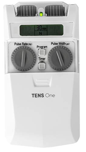 TensCare Tens One - Electroestimulador Tens digital para Alivio el dolor. Control manual, con 3 modos y 2 Canales para 4 electrodos