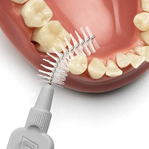 TePe Cepillos interdentales Original/Palillos interdentales/Tamaño 7, diámetro 1,3 mm/pack de 8, color gris