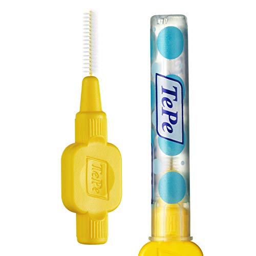 Tepe - Lote de 8 cabezales interdentales para cepillo de dientes (con colgador, varios tamaños), multicolor