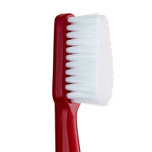 TePeSpecial Care Cepillo de dientes ultra-suave/Cepillo manual para tejido bucal sensible/Indicado para uso post-operatorio/Tamaño regular/Color rojo