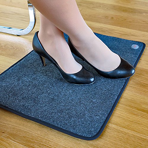 térmico calefactor por infrarrojos Alfombra, 390 x 590 mm, 85 W, con LED de interruptor de pie, IPX4