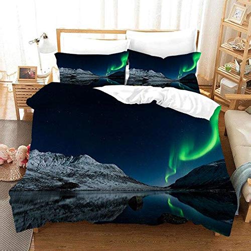 Terraberk Juegos de Cama Impresos en 3D Funda de edredón y Funda de - Pack: ap-24/set/180x210cm (3 Piezas)