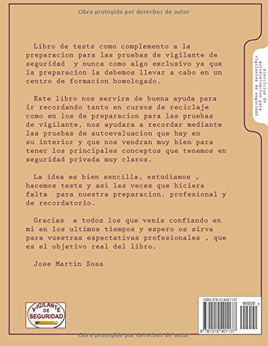 tests vigilantes de seguridad: ejercicios de autoevaluacion para vigilantes de seguridad