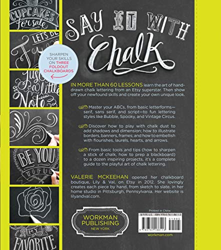 The Complete Book of Chalk Lettering: Create and Design Your Own Style: Create and Develop Your Own Style - Includes 3 Built-In Chalkboards