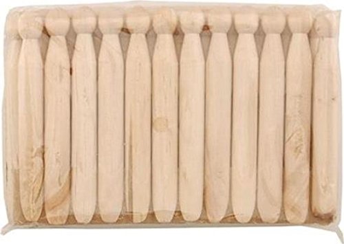 The Emporium Home - Set de 24 pinzas (madera, 11 cm)