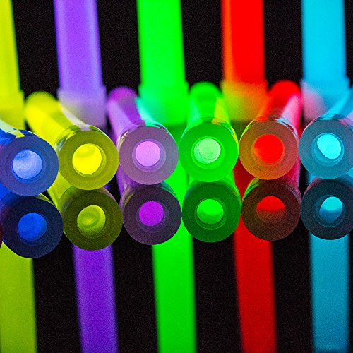 The Glowhouse Premium 6 inch Glow Stick pack of 25 (Mixed) by The Glowhouse