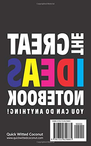 The Great Ideas Notebook (You can do anything!) (5x8 Cuaderno) (Black)