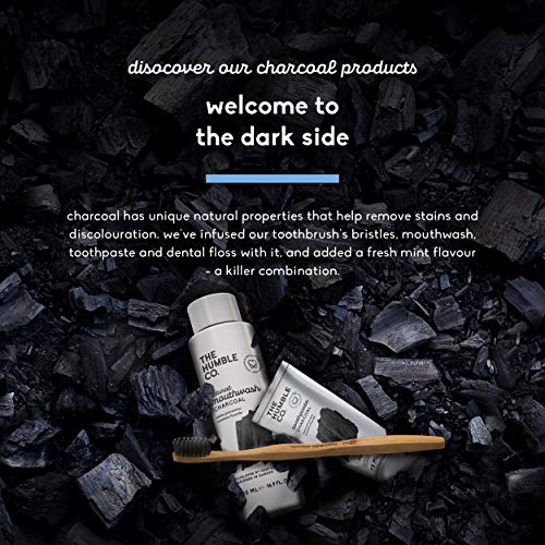 The Humble Co. Selecciones de Hilo a Base de Plantas | Carbón | Ecológico, Vegano para su Cuidado Bucal Diario, Aprobado por el Dentista - Elimina la Placa y le da una Sensación Fresca (1 x 50p)