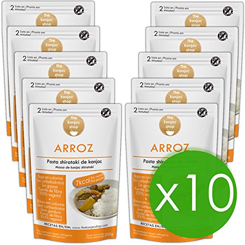 The Konjac Shop - Arroz Shirataki, 10 unidades