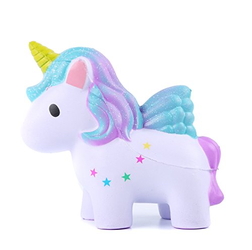 THE LEGENDARY LIFE Kids Squishies: Cute Slow Rising Jumbo Kawaii Creamy Scent Colorful Magic Unicorn Squishy Toy for Parties Stress ADHD ADD Anxiety Autism Complimentary Magical Unicorn Children EBook