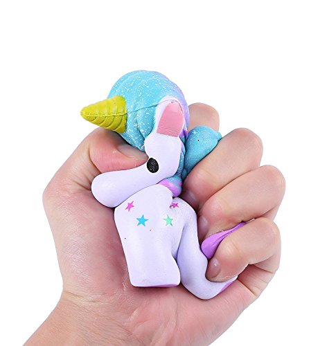 THE LEGENDARY LIFE Kids Squishies: Cute Slow Rising Jumbo Kawaii Creamy Scent Colorful Magic Unicorn Squishy Toy for Parties Stress ADHD ADD Anxiety Autism Complimentary Magical Unicorn Children EBook