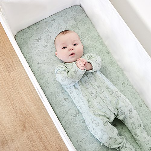 The Little Green Sheep Wild Cotton - Juego de Cama de Cuna (Conejo)