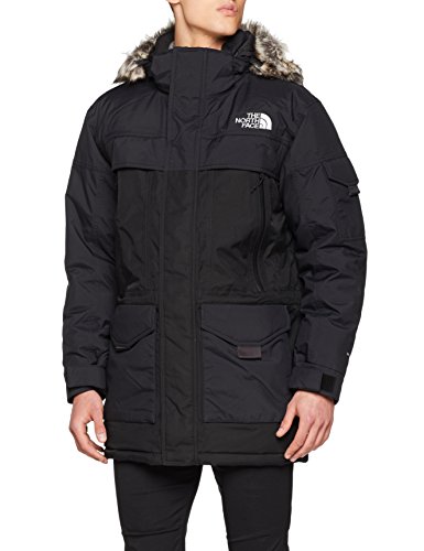 The North Face MC Murdo 2 - Parka de Plumas para Hombre, Hombre, Color TNF Black/High Rise Grey, tamaño Large
