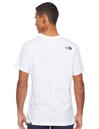 The North Face T92TX5 Camiseta De Manga Corta Simple Dome, Hombre, Blanco (TNF White), L