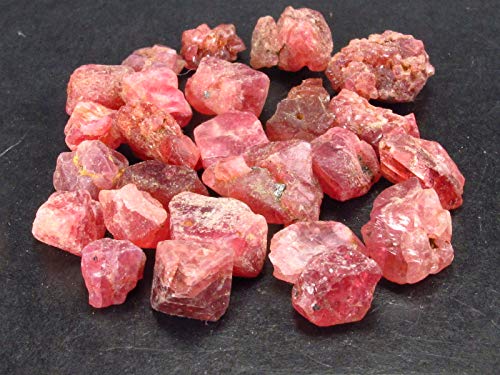The Russian Stone Lote de 25 Cristales de espinela Rosa de Vietnam – 13 Gramos
