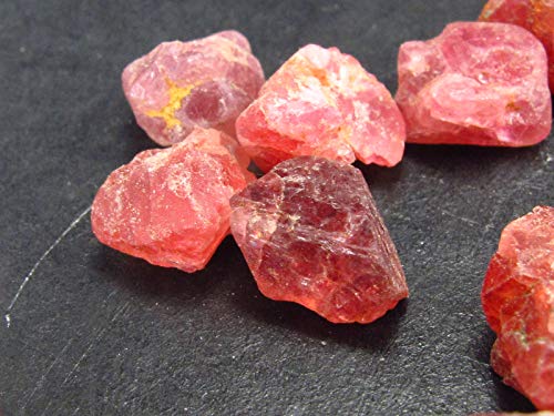 The Russian Stone Lote de 25 Cristales de espinela Rosa de Vietnam – 13 Gramos