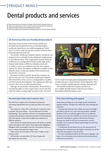 The Sutcliffe cepillo de dientes Company - Hilo dental ecológico - 50 m menta - Embalaje biodegradable - Materiales reciclables para cero residuos - Mejora de la higiene bucal