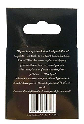 The Sutcliffe cepillo de dientes Company - Hilo dental ecológico - 50 m menta - Embalaje biodegradable - Materiales reciclables para cero residuos - Mejora de la higiene bucal