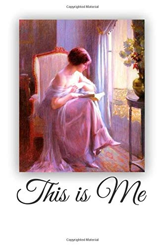 This is Me: Inspirational Journal Notebook to Write In, gift for Women & Girls, Small  boat on the inner cover, A feather on all pages stimulates writing, 120 pages, 6x9"