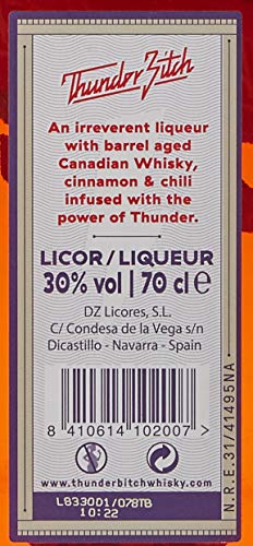 Thunder Bitch Licor de Whisky, 700 ml