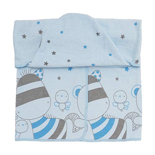 Ti TIN - Capa de Baño de Bebé Estampado JUNGLA y Capucha Suave y Absorbente |Toalla de Niño Niña con Capucha 100% Algodón, Colores Sólidos, 100x100 cm