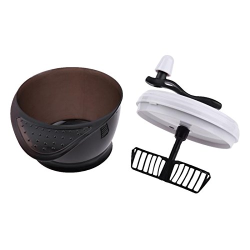 Tiamu Salón para Te？ir el Cabello Tazón Gran Capacidad Tinte para el Cabello Crema Mezclador Peluquero Agitador Licuadora Ahorro de Tiempo Peluquería Estilo Accesorio