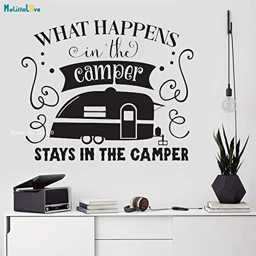 Tianpengyuanshuai Hacer Recuerdos una Vez Acampar una Vez calcomanías de Pared decoración del hogar Sala de Estar Mural de Vinilo para niños 80x97cm